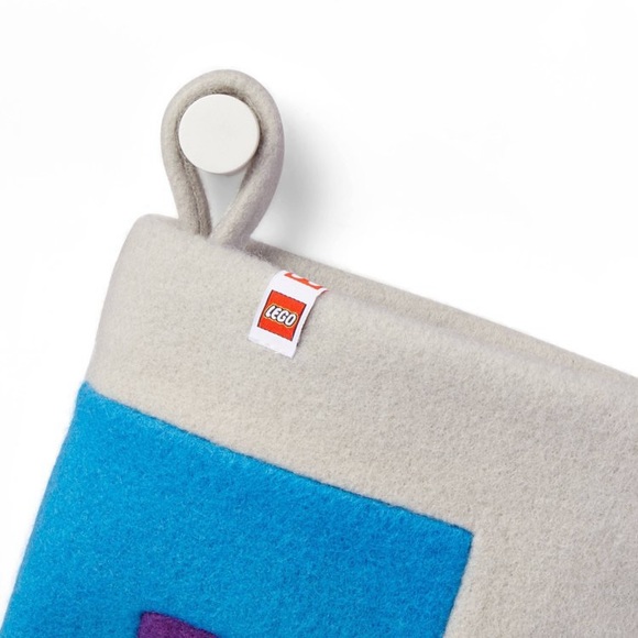 LEGO x TARGET Colorblock Holiday Purple Blue Stocking NEW - Picture 2 of 3